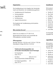 Flyer Sozialberatung