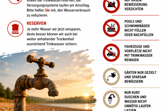 Flyer Wasser sparen!